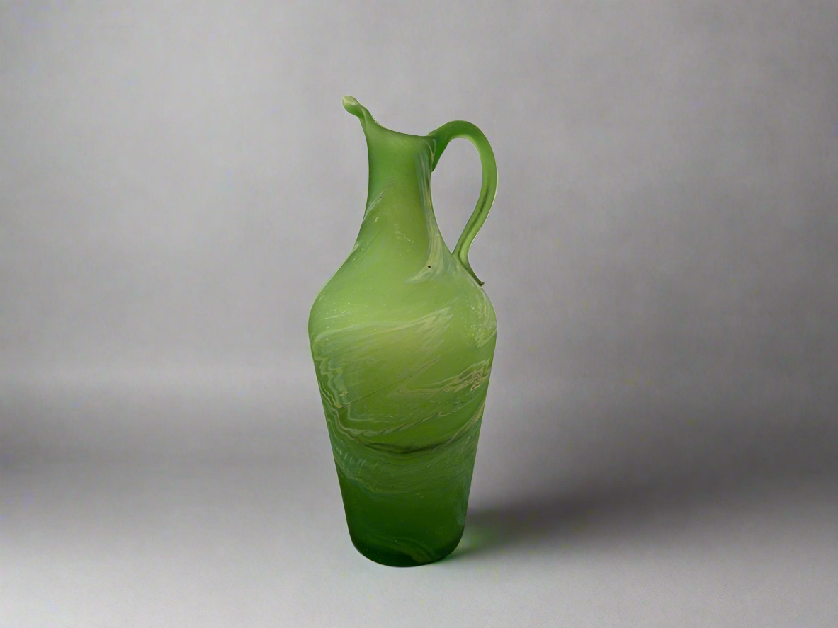 Green Handblown Phoenician Pitcher