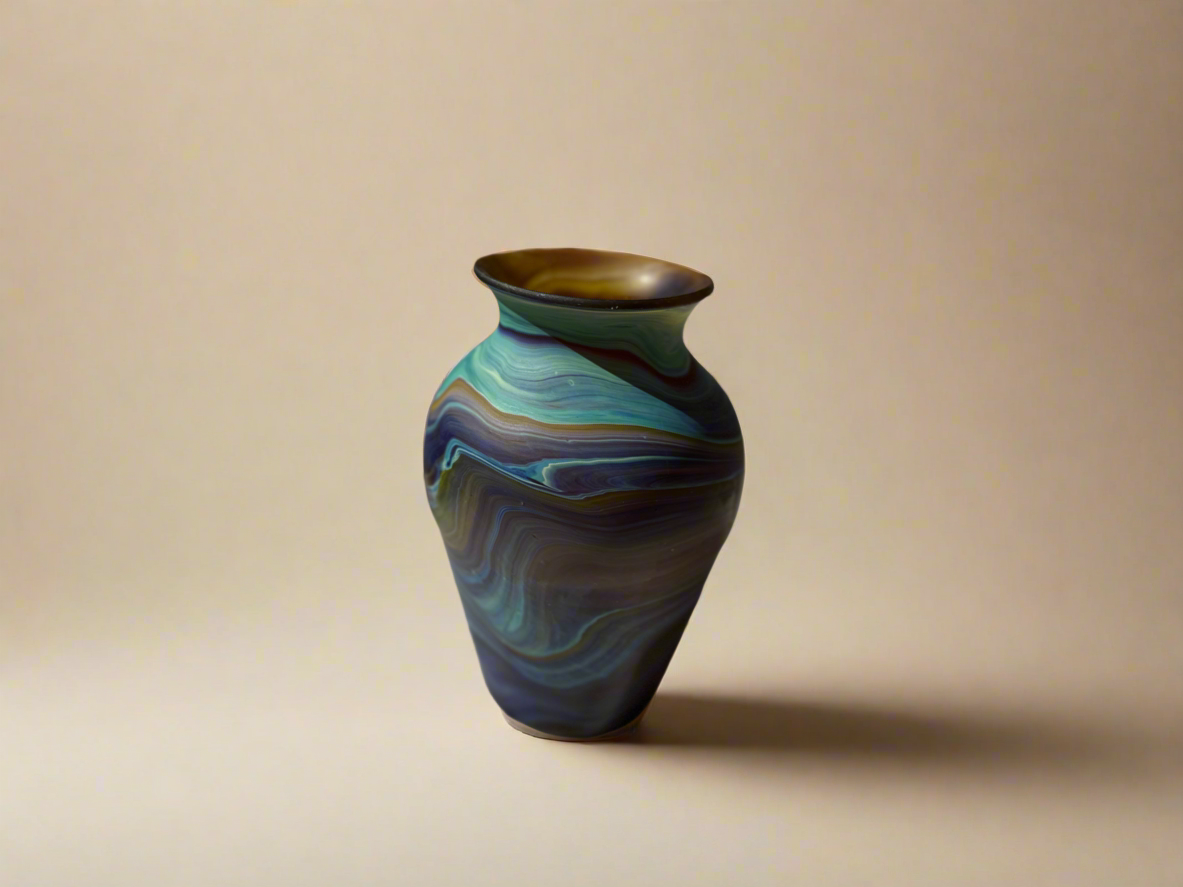 Handblown Hebron Phoenician Glass Vases (more colors)