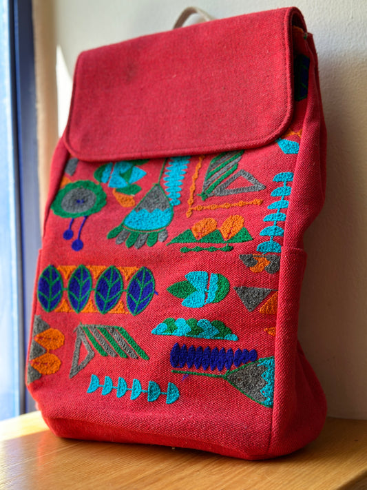 Hand embroidered Egyptian backpack