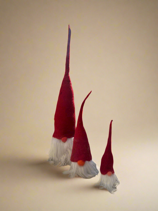 Santa Gnome Felted Wool