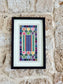 Black Framed one-of-a-kind embroidery from Hebron