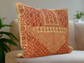 Embroidered Orange Cushion Cover