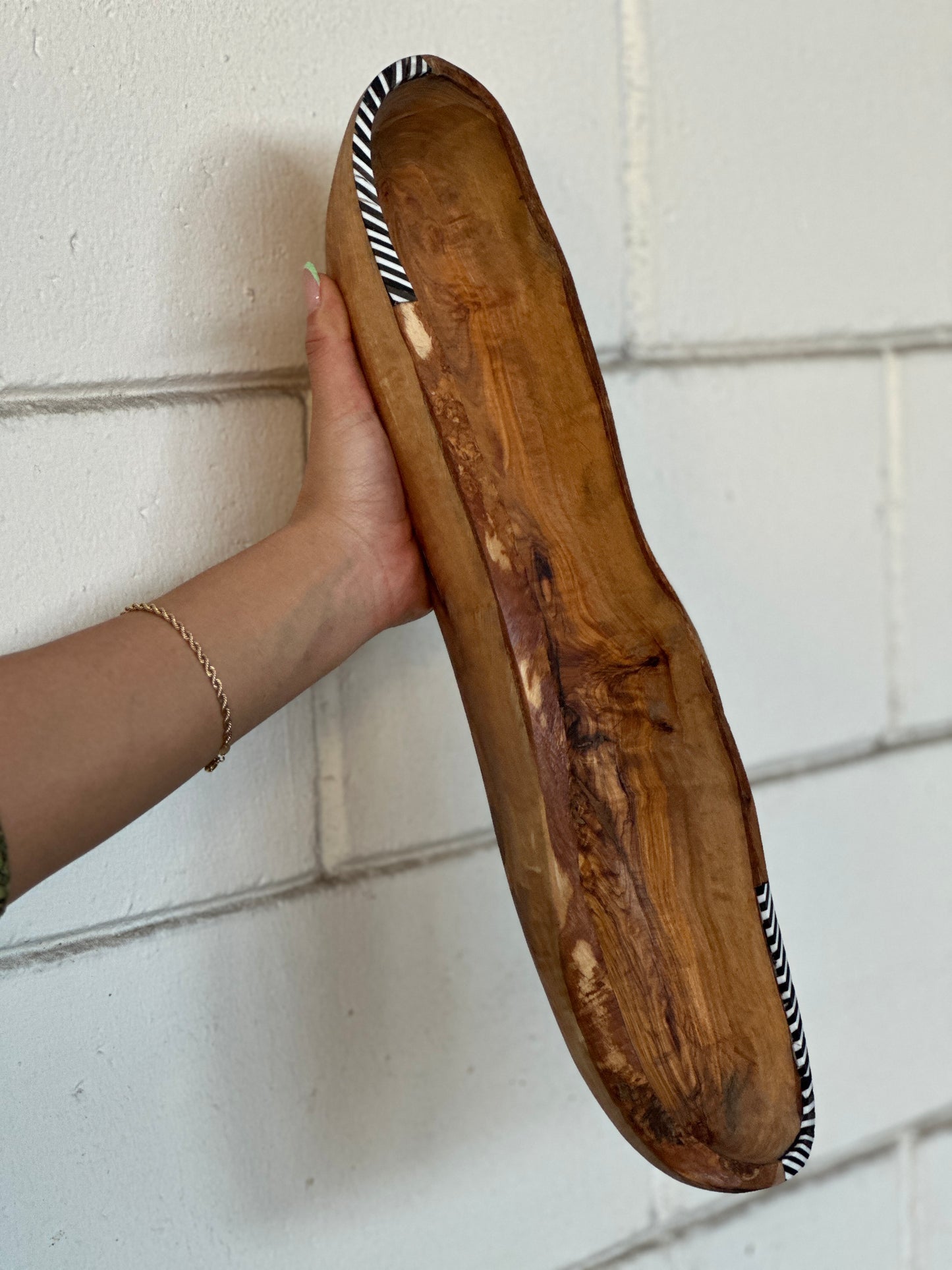 Long Olive Wood Bowl