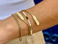 Gold Olive Leaf Bracelet (2 leaf)