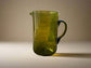 Olive Green Hebron Glass Pitcher