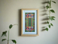 Sliman Mansour Hand Embroidered Design - Wood Frame (more colors)