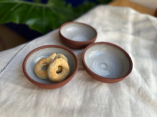 Terra Cotta Ceramic Small Bowls (set of 3)