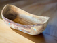 Large Olive Wood Bowl with Mother of Pearl