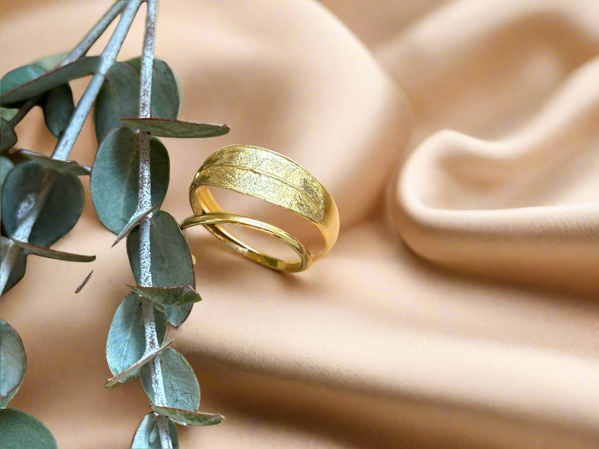 Gold Olive Leaf Ring (1 leaf)