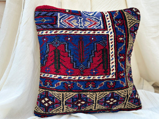 Vintage colorful cushion cover