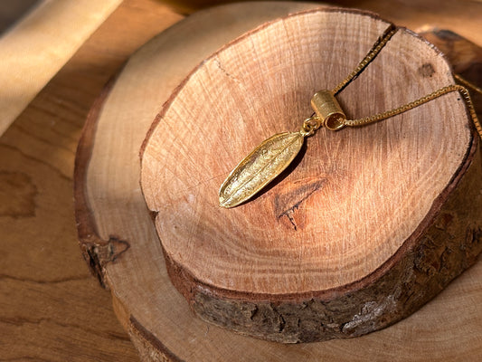 Gold Olive Leaf Necklace (more styles)