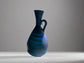 Handblown Hebron Phoenician Glass Mini Vase with Handle - Blue