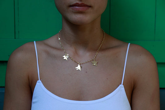 Mai Zarkawi Gold stars necklace