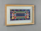 Sliman Mansour Hand Embroidered Design - Wood Frame (more colors)