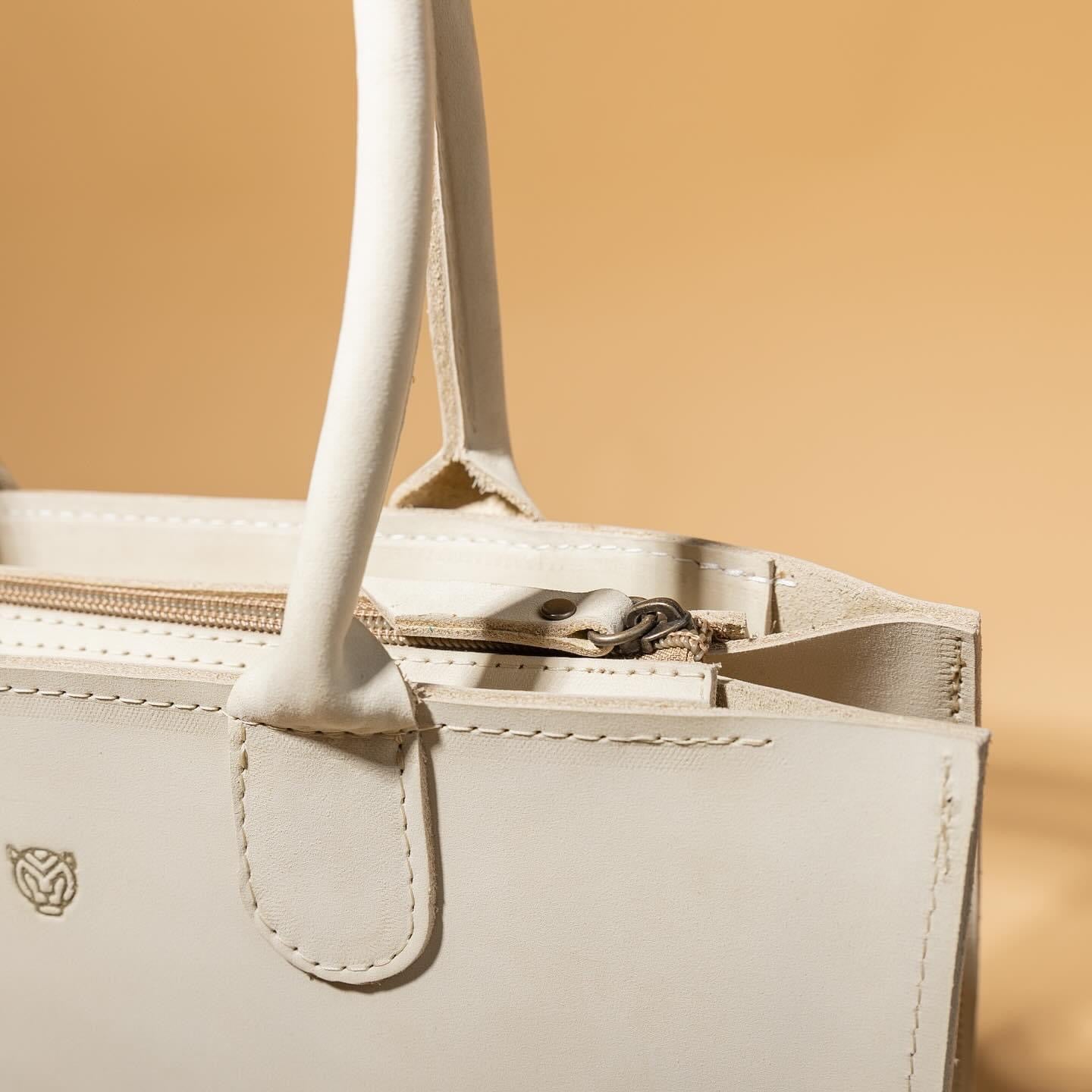 White Leather Handbag