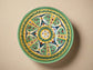 Hand Painted Green Mediterranean Artisanal Medium Bowl