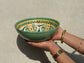 Hand Painted Green Mediterranean Artisanal Medium Bowl