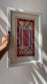 White Framed one-of-a-kind embroidery from Hebron