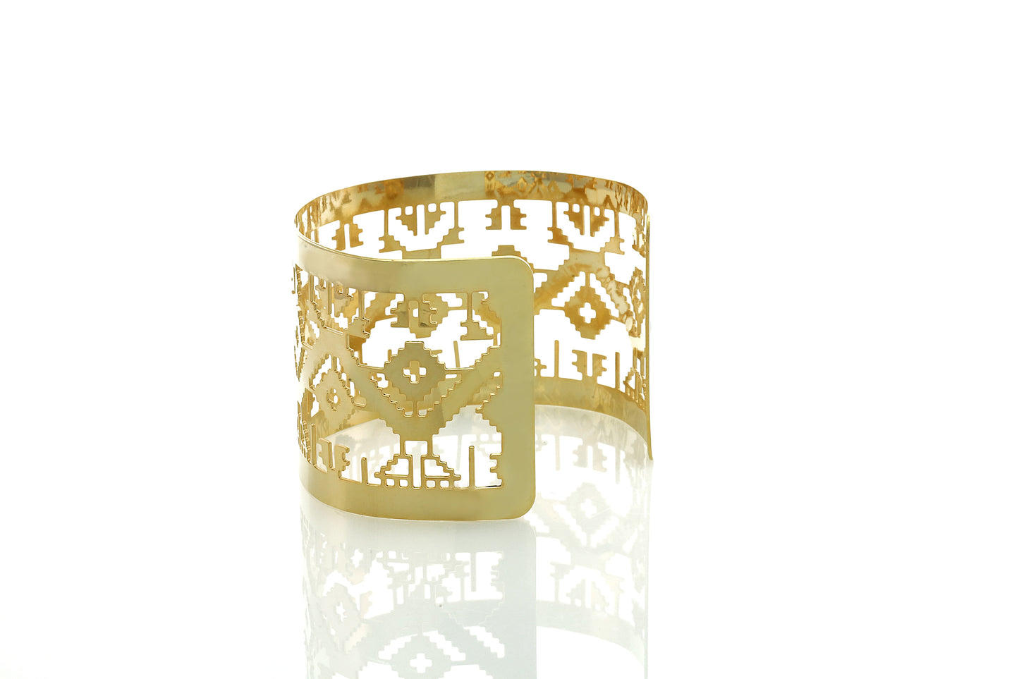 ‘Tatreez’ Cuff Bracelet - Gold/Silver