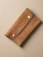 jelld-leather-two-snap-wallet-camel handmade in palestine